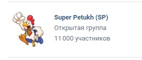 11к подписчиков у Super Petukh (SP)